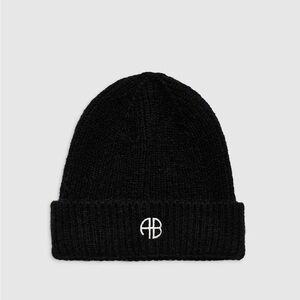 ANINE BING Black Knit Beanie